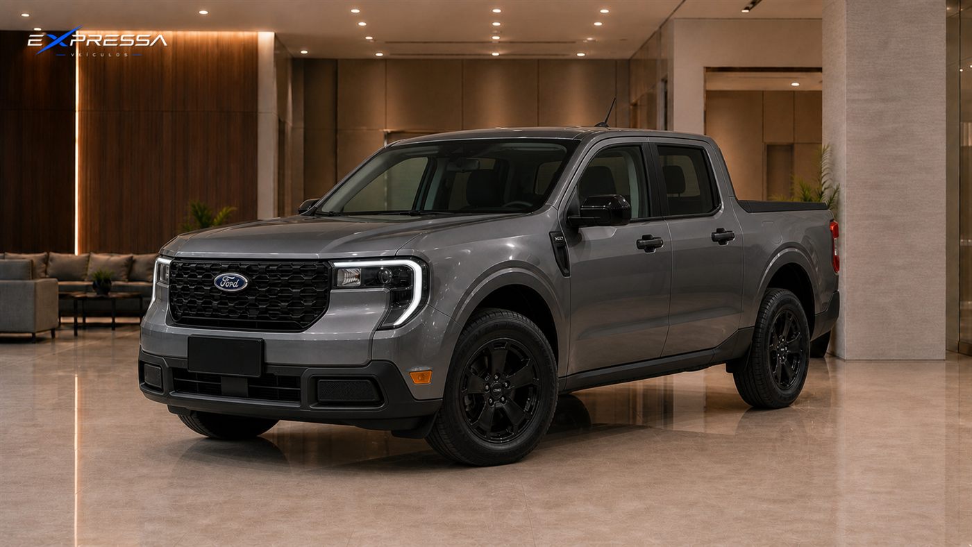 Ford Maverick FX4 cinza 0 km, detalhe