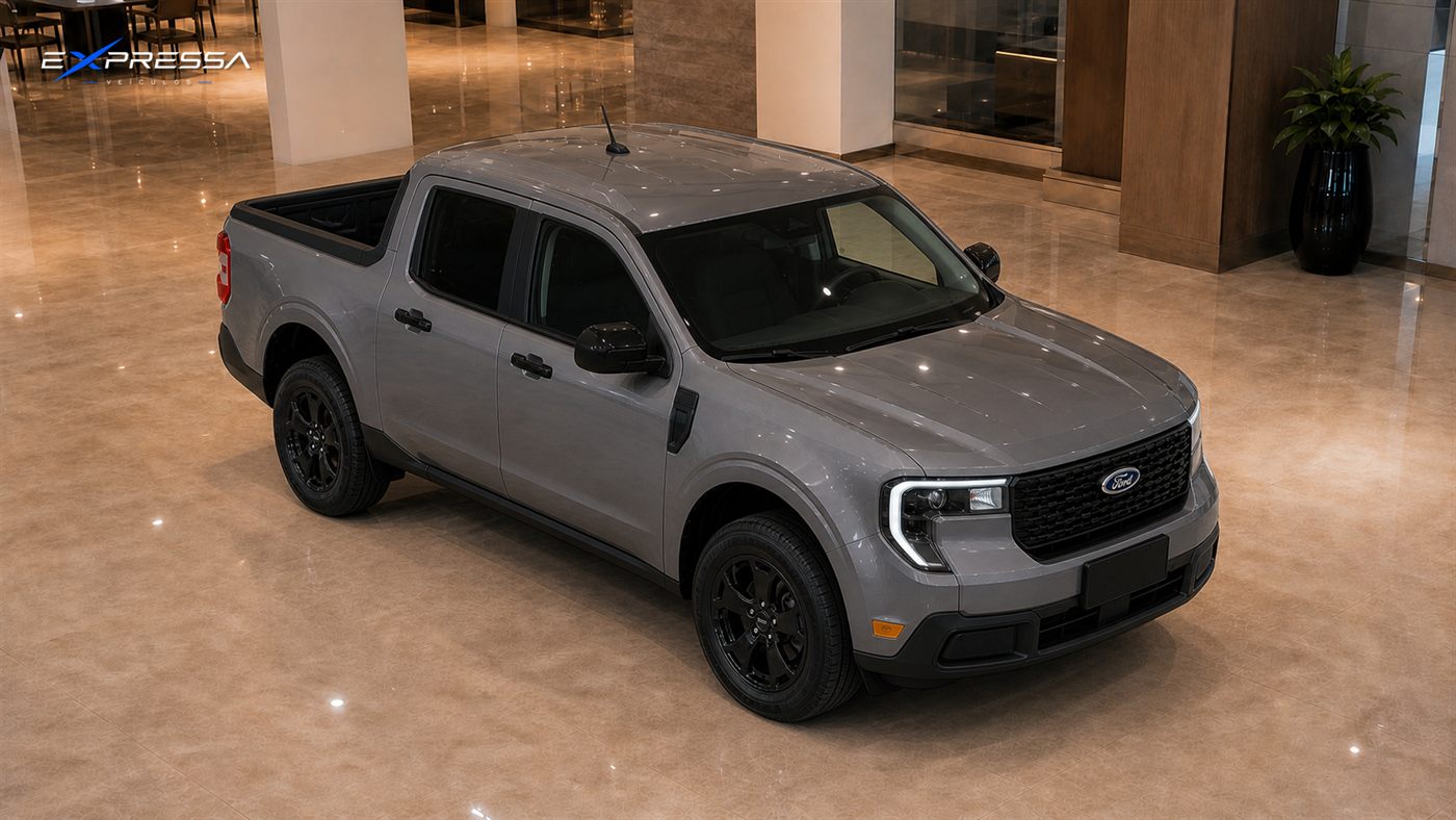 Ford Maverick FX4 cinza 0 km, detalhe