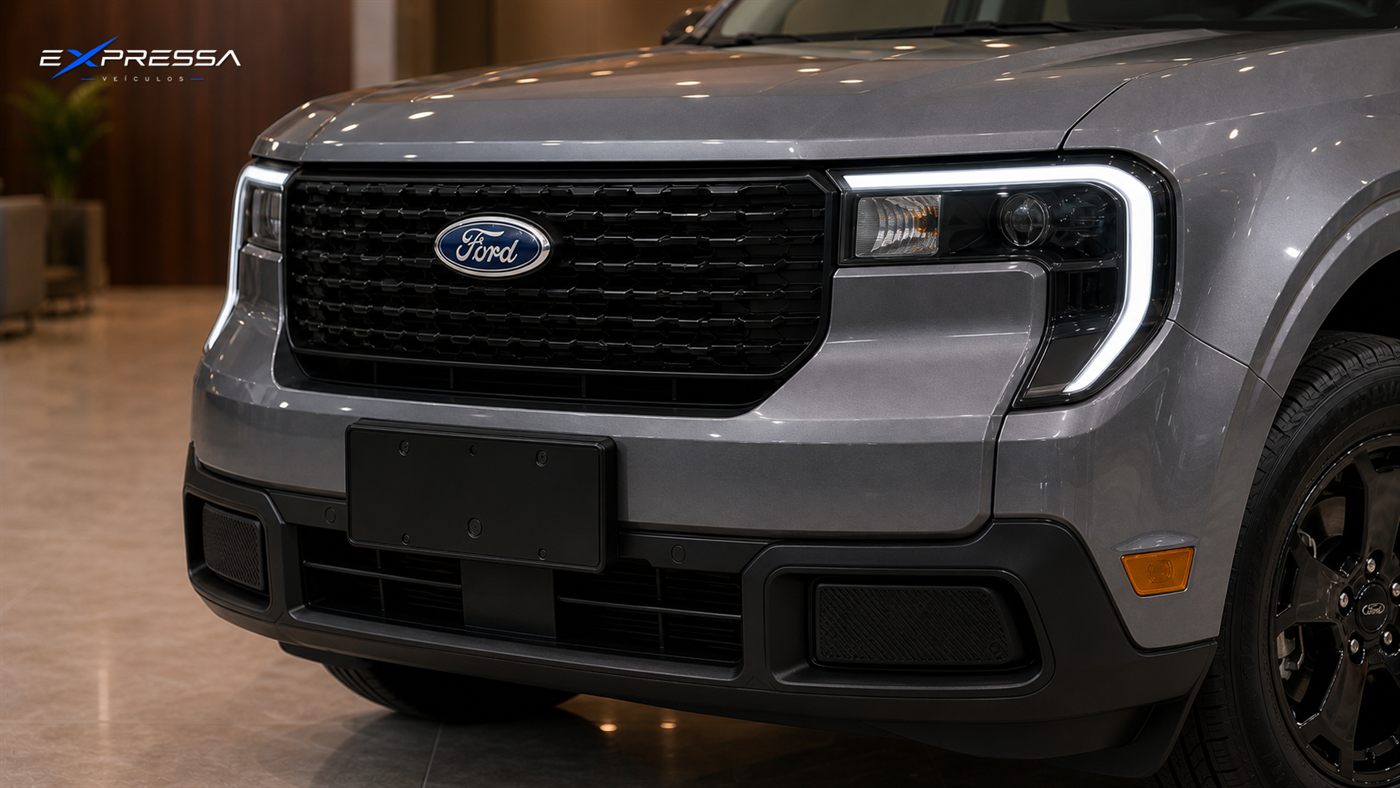 Ford Maverick FX4 cinza 0 km, detalhe